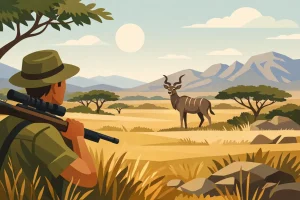 Walk Stalk Kudu Hunting on Namibia's Veldt