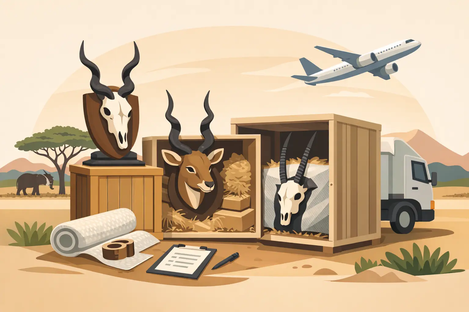 Trophy Shipping Guide for Your Namibia Safari
